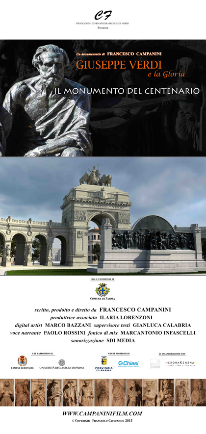 Locandina italiana Giuseppe Verdi e la Gloria - Il monumento del Centenario