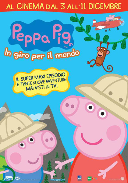 Locandina italiana Peppa Pig in giro per il mondo