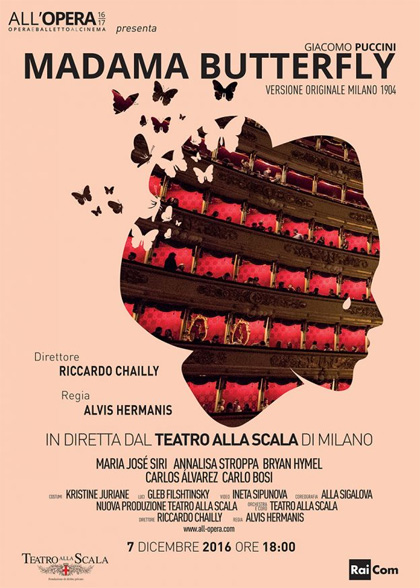 Locandina italiana Teatro alla Scala di Milano: Madama Butterfly