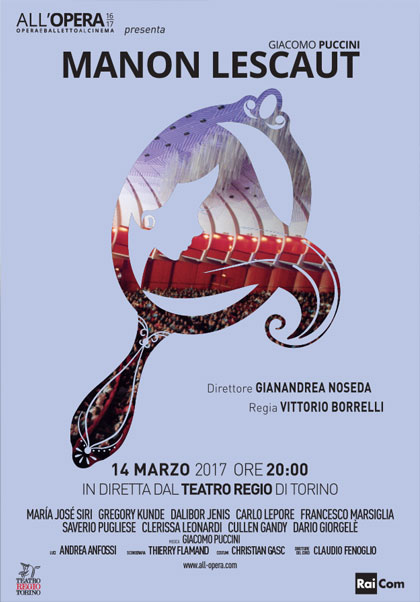 Locandina italiana Teatro Regio di Torino: Manon Lescaut