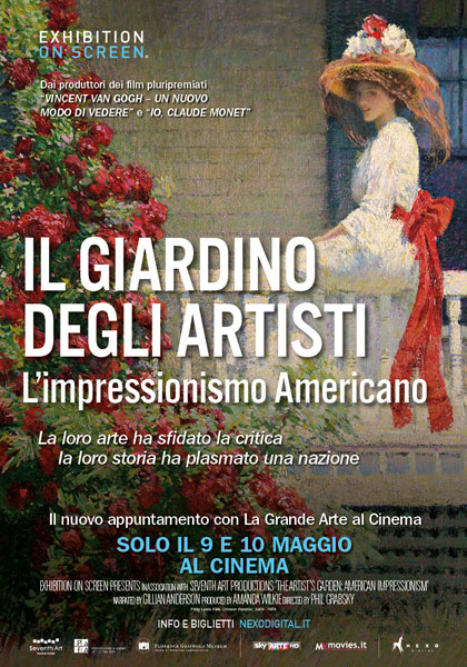 Locandina italiana Il giardino degli artisti - L'impressionismo americano