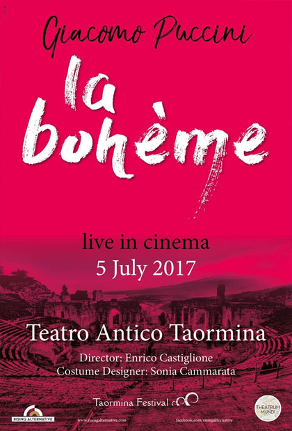 Locandina italiana Teatro Antico di Taormina: La Bohme