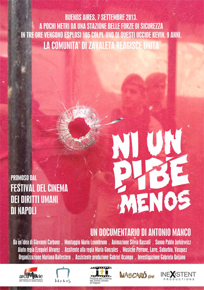 Locandina italiana Ni un Pibe Menos