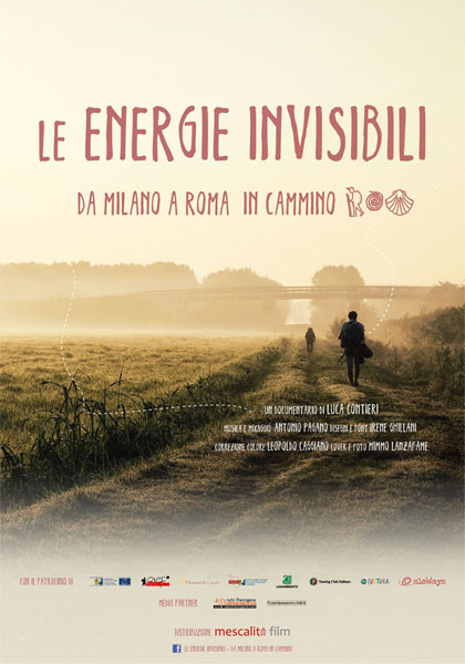 Locandina italiana Le energie invisibili - Da Milano a Roma in cammino