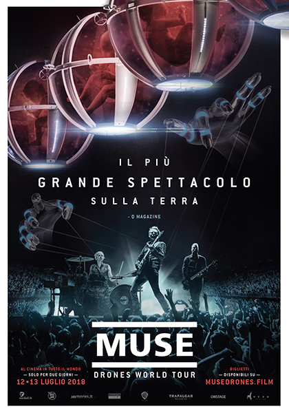 Locandina italiana Muse Drones World Tour