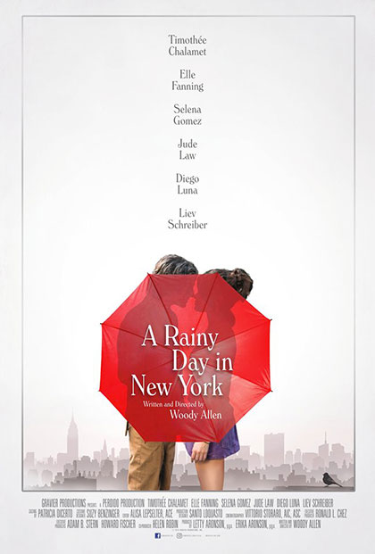 Poster Un giorno di pioggia a New York