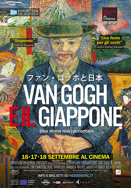 Locandina italiana Van Gogh e il Giappone