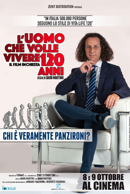 Locandina italiana L'Uomo che Volle Vivere 120 Anni