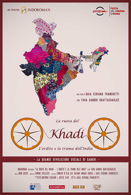 Locandina italiana La ruota del Khadi - L'ordito e la trama dell'India