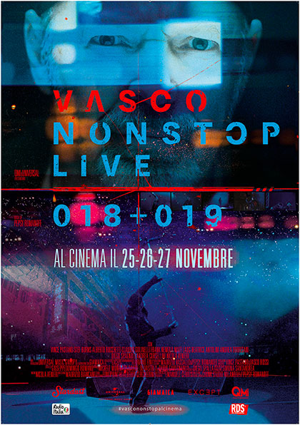 Locandina italiana Vasco - NonStop Live 018+019