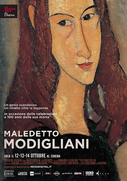 Locandina italiana Maledetto Modigliani
