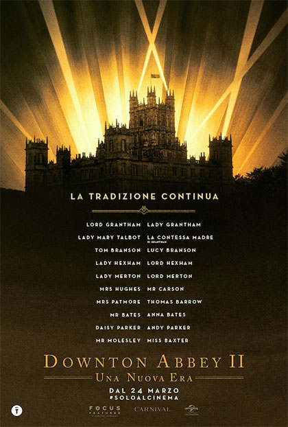 Locandina italiana Downton Abbey II - Una nuova era