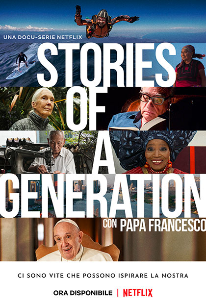Locandina italiana Stories of a Generation con Papa Francesco