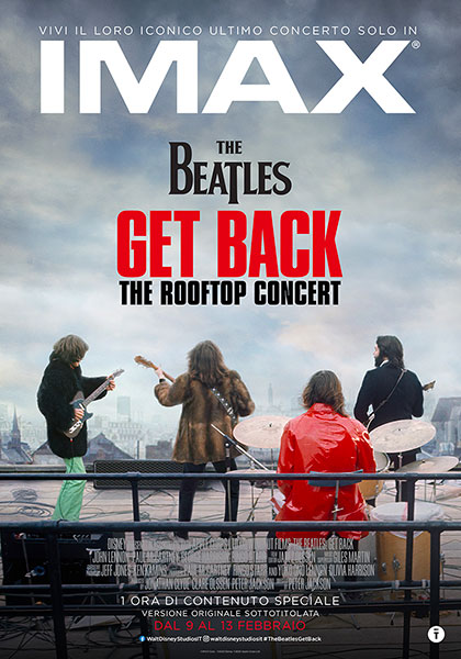 Locandina italiana The Beatles: Get Back - The Rooftop Concert
