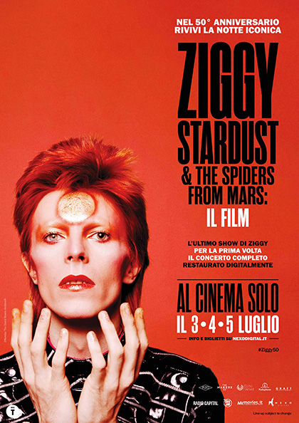 Locandina italiana Ziggy Stardust & the Spiders From Mars - Il Film