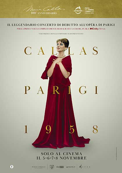Locandina italiana Callas - Parigi, 1958