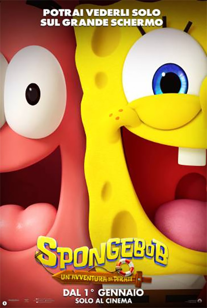 Locandina italiana Spongebob - Un'avventura da Pirati