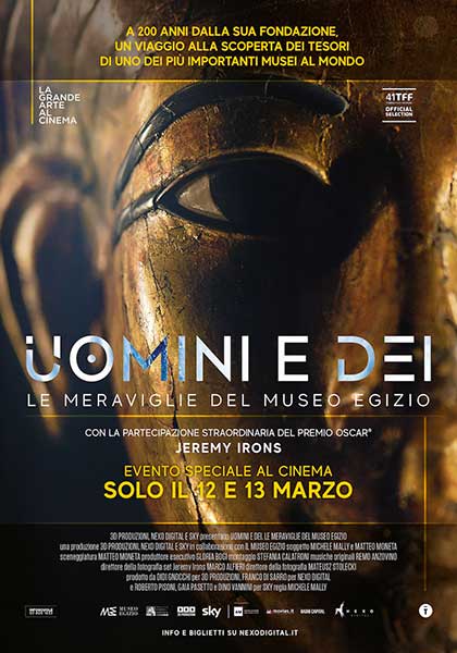 Locandina italiana Uomini e dei - Le Meraviglie del Museo Egizio