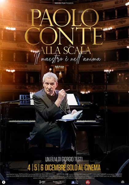 Locandina italiana Paolo Conte alla Scala - Il maestro  nell'anima