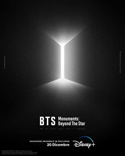 Locandina italiana Bts Monuments: Beyond the Star