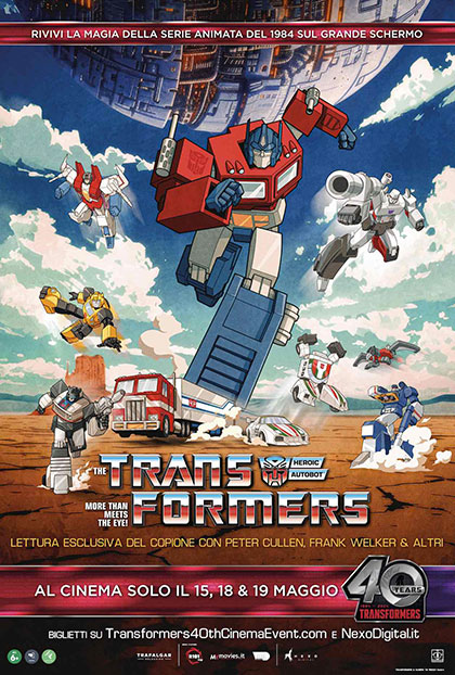 Locandina italiana Transformers - 40th Anniversary Event