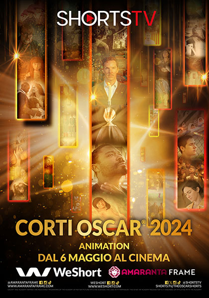 Locandina italiana Corti Oscar 2024 - Animation 2024