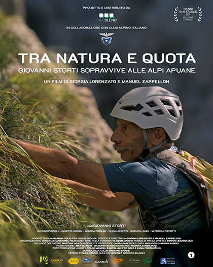 Locandina italiana Tra Natura e Quota - Giovanni Storti sopravvive alle Alpi Apuane