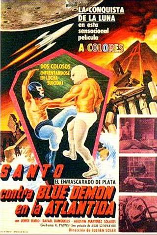 Locandina italiana Santo contra blue demon en la Atlantida