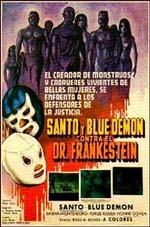 Poster Santo y blue demon contra el doctor Frankenstein  n. 0