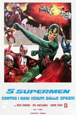 Poster Cinque supermen contro i nani venuti dallo spazio  n. 0